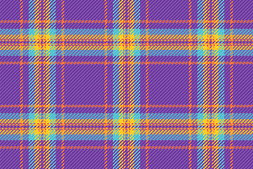 Panel check background tartan, summer plaid textile seamless. Floor vector fabric pattern texture in violet and rebecca purple colors.