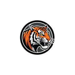 tiger head vector illustration