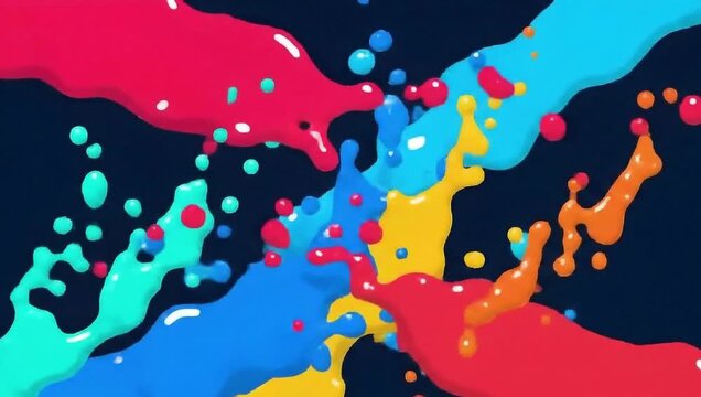 An abstract explosion of vibrant colors bursts forth, offering a modern and eye-catching design, a testament to the beauty of art and creativity.