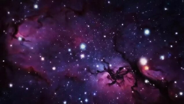 A mesmerizing view of a nebula, offering a glimpse into the vastness of the cosmos, speckled with stars, galaxies and a deep, awe-inspiring ambiance.