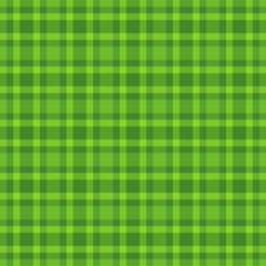 Vibrant green plaid pattern background. Textile design, seamlessly repeatable. Perfect for St. Patricks Day, spring, or any project needing a fresh, classic feel.