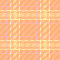 Warm toned plaid pattern in peach, yellow, and light pink. Great for backgrounds, textiles, designs, and adds a touch of retro charm. Versatile and visually appealing.
