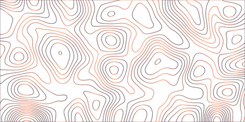 Obraz premium Topographic canyon geometric map relief texture with curved layers and shadow .Abstract geometric topographic contour map background. Panorama view gradient multicolor wave curve 