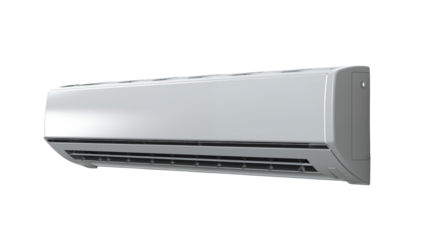 Sleek modern air conditioner unit promising cool comfort and energy efficiency for home or office environments, keeping you refreshed during summer