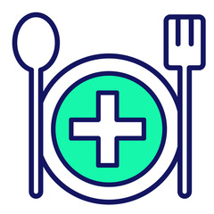 Fototapeta premium Meal Icon Set Multiple Style Collection