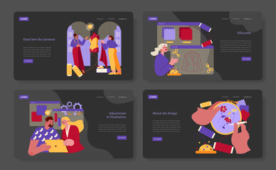 Fashion Design Process Illustrated in Interactive Website