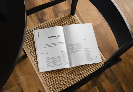 Mockup Of Customized Open Book