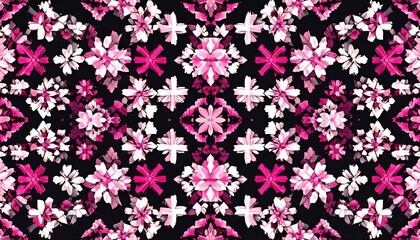 Abstract floral pattern, symmetrical design