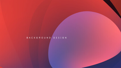 Abstract gradients blend, creating flowing shapes. Vivid colors contrast against dark background. Modern design element.