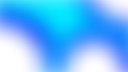 Glowing blue gradient wave with noise texture with transparent background