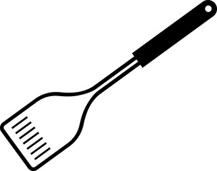 black cooking utensil icon illustration