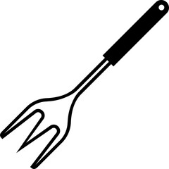 black cooking utensil icon illustration