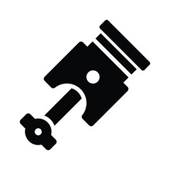 Engine piston icon, mechanic, and automotive concepts.