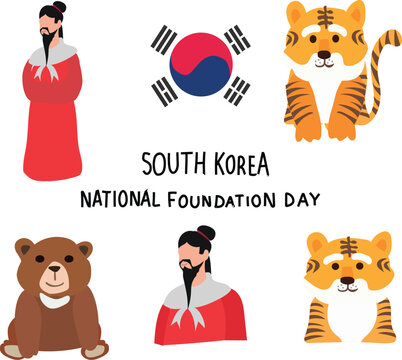 South Korea National Foundation Day is celebrated every year on 3 october.