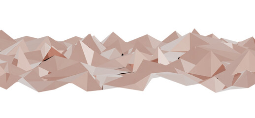 Stunning abstract image of a low polygon mountain range. Perfect for backgrounds, websites, and design projects. Neutral earth tones.