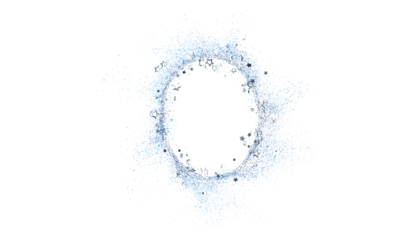 Sparkling blue glitter and stars create a beautiful oval frame, perfect for elegant designs, invitations, or festive backgrounds.  Ideal for adding a touch of magic.