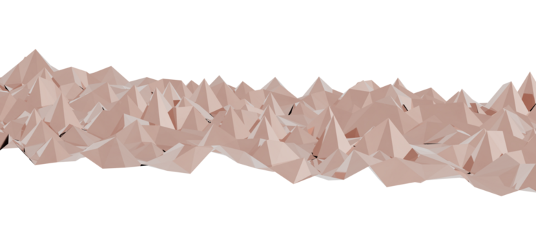Stunning abstract landscape image featuring a low poly mountain range. Perfect for backgrounds, websites, and design projects.  Neutral color palette.