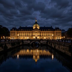 Fototapeta premium beautiful european city, travel to europe, World-class city, city of romance,, AI Generative