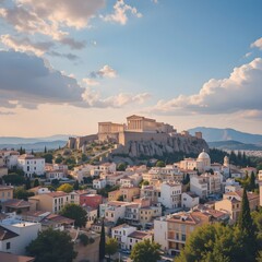 Fototapeta premium beautiful european city, travel to europe, World-class city, city of romance,, AI Generative