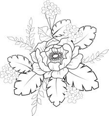 coloring pages, color page, flower, vector, floral, nature, leaf, plant, illustration, spring, art, design, drawing, flowers, decoration, summer, blossom, pattern, bouquet, garden, beauty, branch, pet