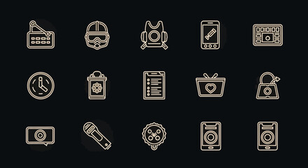 Diverse collection of creative icons for modern design projects, offering a wide range of symbolic representations for your next innovative endeavor