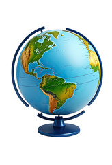 A globe on a dark stand