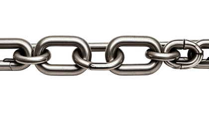 Close-up of a heavy-duty metal chain