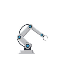 Modern Robotic Arm Industrial Automation Technology Concept Icon for Manufacturing and Future Development