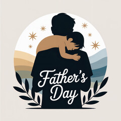 Wedding invitation card illustration with bride and romantic couple in cartoon style