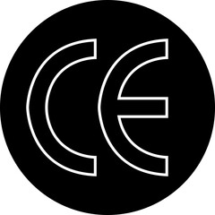 CE mark icon in line style. European Conformity certification, safety standard approval, product compliance and quality assurance vector. EU standard for safety, health and environmental protection.