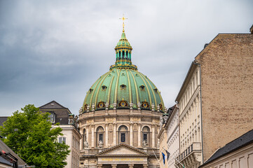 Fototapeta premium Die Kuppel der Frederiks Kirk in Kopenhagen