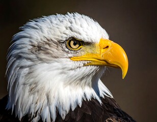 Obraz premium Close-up profile of an eagle (1)