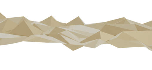 Modern abstract background with beige low polygon shapes, creating a landscape effect. Ideal for presentations, websites, and design projects.