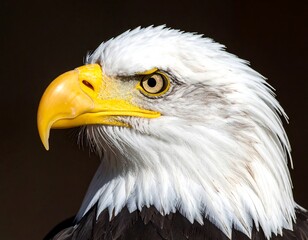Obraz premium Close-up profile of an eagle