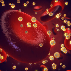 High-density lipoprotein particles (HDL) also known as good cholesterol. High levels of triglycerides with low HDL and high LDL cholesterol levels can increase health risks