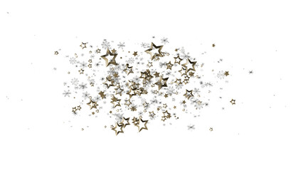 Festive background with glittering stars and snowflakes. Perfect for holidays, celebrations, and winter themes.