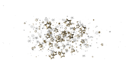 Festive background with glittering stars and snowflakes. Perfect for holidays, celebrations, and winter themes.