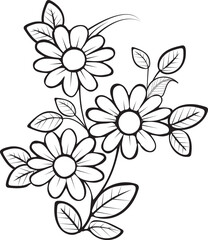 coloring pages, color page, flower, vector, floral, nature, leaf, plant, illustration, spring, art, design, drawing, flowers, decoration, summer, blossom, pattern, bouquet, garden, beauty, branch, pet
