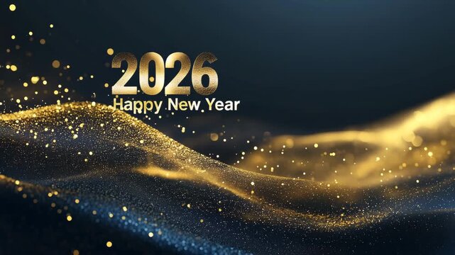 新年の輝くイメージビデオ