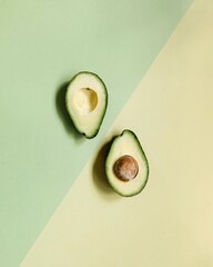 avocado cut in half