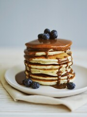 pancakes with blueberries
