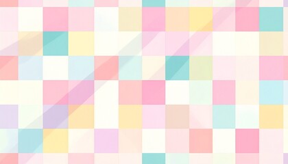 Pastel 3D Cube Grid with Geometric Depth