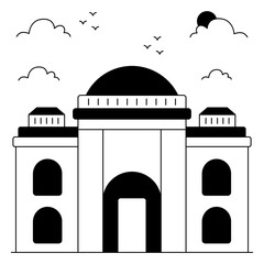 Premium design icon of egyptian museum cairo