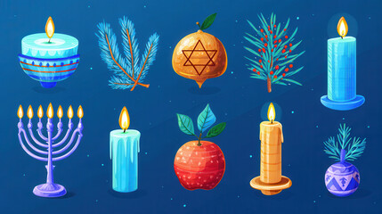 Colorful candles and decorations symbolize Hanukkah for interfaith families, celebrating traditions with joy and warmth