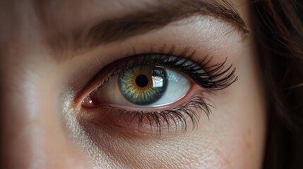 Obraz premium Mystical Close-up of a Witch's Hypnotic Eye