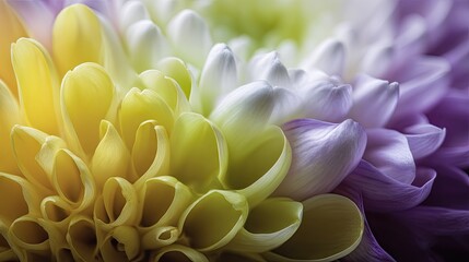 Obraz premium Close-up view of a dahlia flower's delicate petals.