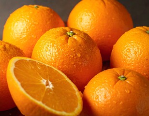 Close-up of fresh oranges