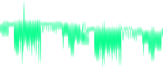 green abstract sound wave  background
