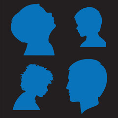 human head silhouette