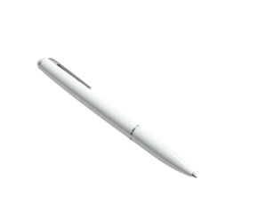 A white pen angled diagonally